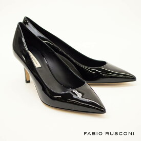 SALE FABIO RUSCONI ファビオルスコーニ エナメル ポインテッドトゥ レザー パンプス MILLY ／ VERNICE NERO ブラック 黒入学式 卒業式 入園式 卒園式 フォーマル オケージョン ハレノヒ fabio rusconi