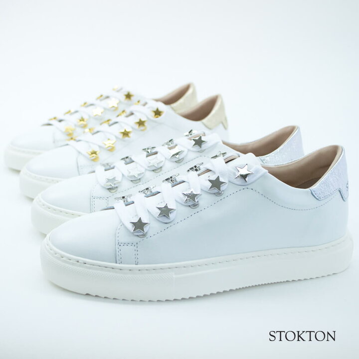 楽天市場】STOKTON ストックトン 星スタッズ レザースニーカー 