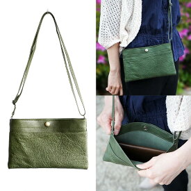 サコッシュ 革 レディース 本革 ポシェット 日本製【姫路レザー】本革サコッシュ マチなし ショルダー バッグ 薄マチ カバン スマホポーチ 斜めがけ ミニバッグ bag かばん 母の日 プレゼント 実用的 40代 50代 60代 70代 80代 大人 人気 贈り物 ギフト 楽天 通販 敬老の日