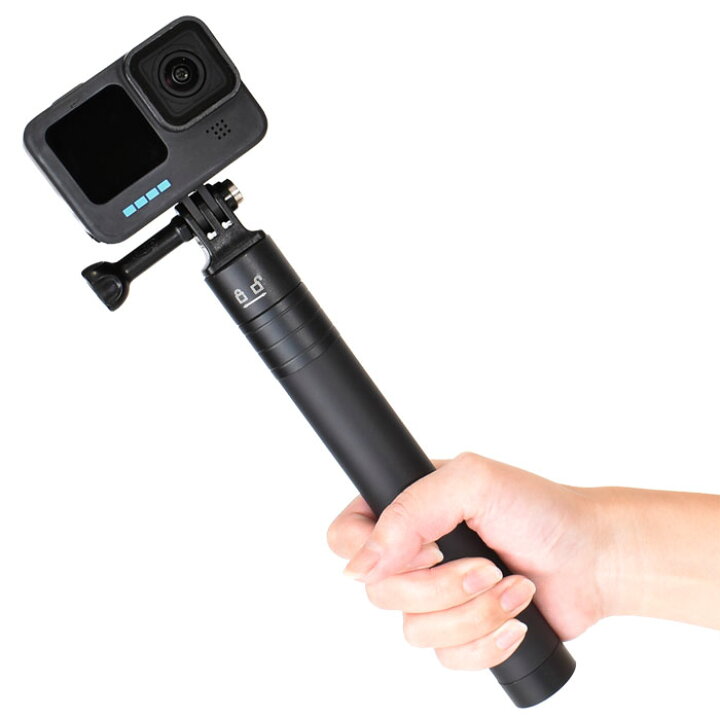 楽天市場】GoPro 用 アクセサリー 自撮り棒 5段伸縮グリップ (mj89 