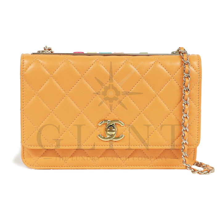 楽天市場】シャネル（CHANEL）チェーン ウォレット オレンジ 