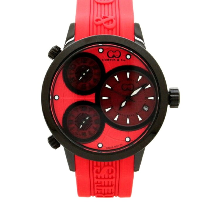 楽天市場】カーティス（CURTIS & CO.）BIG TIME WORLD 42mm（Red 