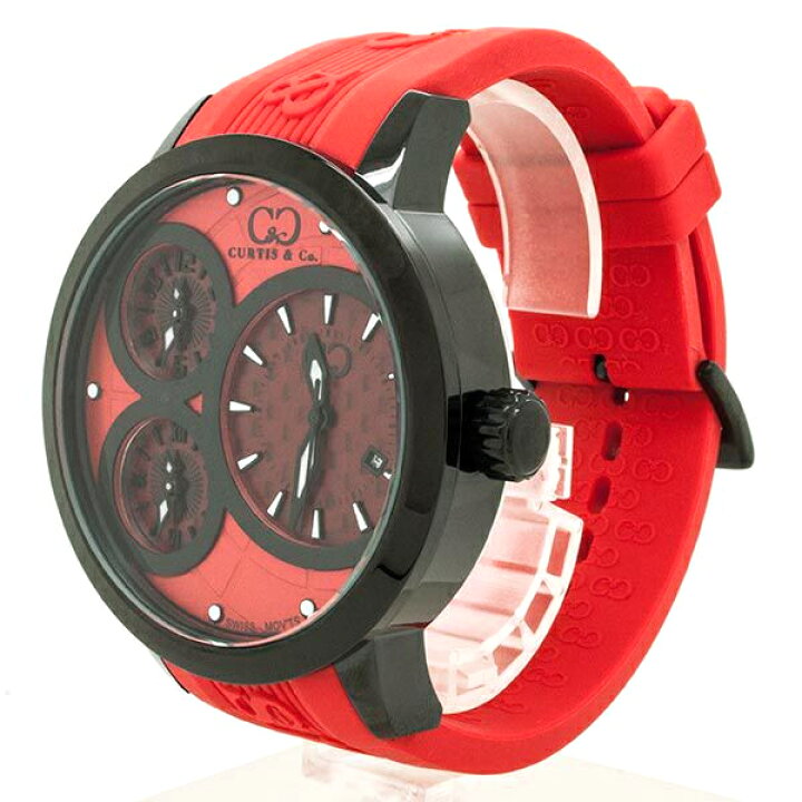 楽天市場】カーティス（CURTIS & CO.）BIG TIME WORLD 42mm（Red 