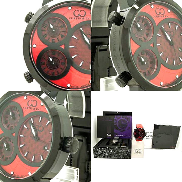楽天市場】カーティス（CURTIS & CO.）BIG TIME WORLD 42mm（Red 