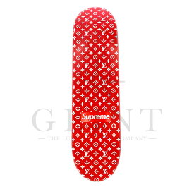 ルイヴィトン（LOUIS VUITTON）/ シュプリーム（Supreme）ボワット スケートボード トランク レッド〔未使用〕【中古】