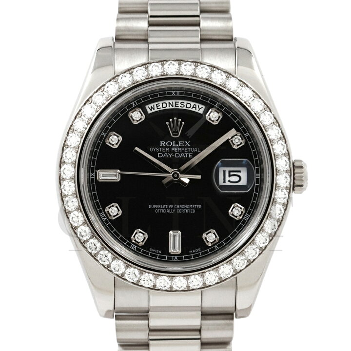 楽天市場】ロレックス（ROLEX）デイデイト II 218349A ブラック 