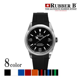 ラバーB（RUBBERB）ロレックス エクスプローラーI（214270）専用ラバーベルト【純正バックル使用】※時計、バックルは付属しません
