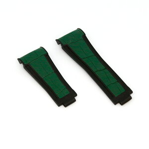 ラバーB(RUBBERB)ロレックス エクスプローラーII 40mm 専用ラバーベルト アリゲーター ※時計、バックルは付属しません