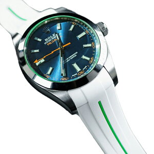 ラバーB(RUBBERB)ロレックス ミルガウス専用ラバーベルト【純正バックル使用】※時計、バックルは付属しません