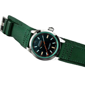 ラバーB(RUBBERB)ロレックス ミルガウス専用ラバーベルト【尾錠付き】※時計は付属しません