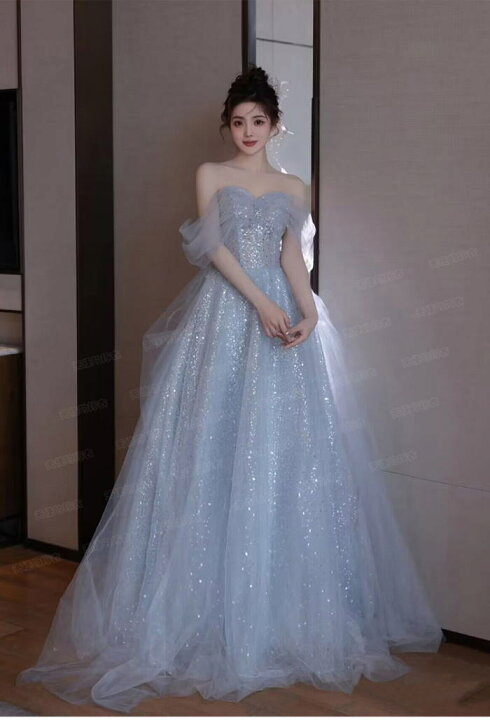 楽天市場】ANGEL 新作 オフショルダー ラメ ビジュー チュール 半袖  