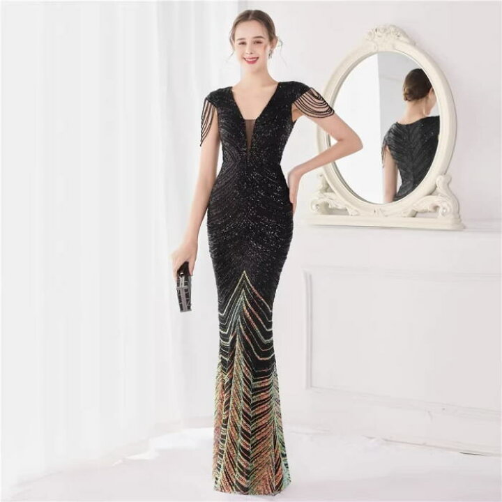 楽天市場】新作 チュール シースルー 揺れる ビーズ スパンコール 半袖 