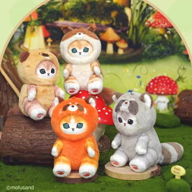 【在庫限り！再入荷無し】mofusand モフサンド 台湾 限定 尻尾の長い動物 レッサーパンダ アライグマ ビーバー リス マスコット キーホルダー 全4種 猫 ネコ ねこ 猫雑貨 猫グッズ もふさんど プレゼント ギフト 贈り物 通販 楽天 ぢゅの mofusando グッズ