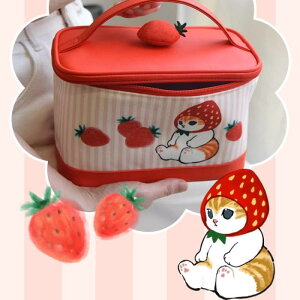 【LINEお友達登録で10%OFFクーポン】mofusand モフサンド 台湾 限定 いちごにゃん バニティバッグ ハンドバッグ 化粧 ポーチ バッグ 全1種 猫 ネコ ねこ 猫雑貨 猫グッズ もふさんど コンプリート