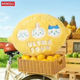 ちいかわ MINISO フルーツマーケット レモン クッション 枕 ハチワレ うさぎ Fruit Market インテリア キャラクター グッズ 全1種