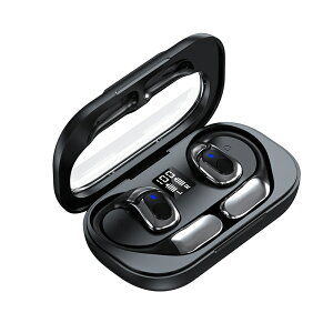 耳掛け式 イヤホン Bluetooth5.4 オープンイヤー型 ワイヤレスイヤホン 最大24時間再生 耳を塞がない開放型 装着感快適 完全ワイヤレスイヤホン