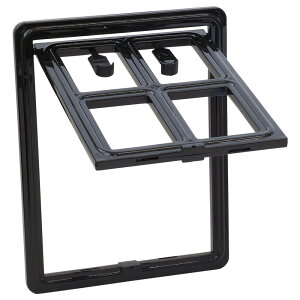 ペットドア 網戸用 後付け キャットドア 網戸用ペットの出入り口 取付簡単 小型犬 猫 ペット出入り口 ロック付き マグネット式 磁石設計猫ドア