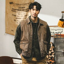 アメカジ バイカー サイズ S M L 3L ベスト・ジレ トップス メンズファッションの通販