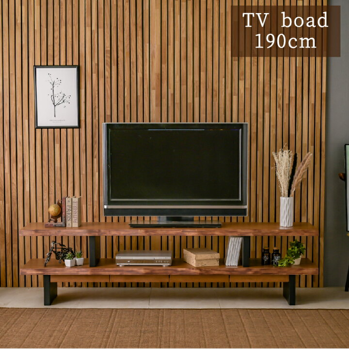 楽天市場】190幅 テレビボード テレビ台 TVboard TV 単品 ラバーウッド 