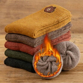 レディースソックス ス ルームソックス スニーカーソックス ロング靴下 暖かい 零下 防寒 保温 冷え対策 冬用 靴下 ミドル丈 選べる9柄 色アソート 5足組 裏パイル 厚手 蒸れにくい 色褪せにくい 毛玉出にくい 室内 伸縮性 抗菌 防臭 吸汗 速乾