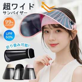 サンバイザー レディース 帽子 メンズ UVカット レインクリアバイザー 紫外線対策 日よけ 日焼け防止 ワイド レインバイザー 透明 おしゃれ フェイスカバー あご紐付き 軽量 可動式 角度調節 濡れない ずれない 落ちない アウトドア 自転車 男女兼用