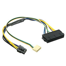 x50pcs SFF Motherboard 24pin to 2 Port 6pin 18AWG Adapter Power for HP Z220 Z230 ATX PSU Power Cable Supply Connector 30cm