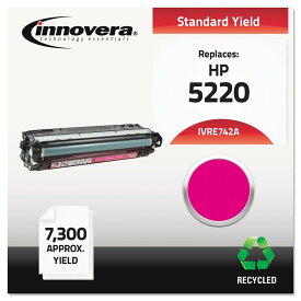 Innovera IVRE743A リサイクル7300ページ 印刷可能枚数トナー HP 307A (CE743A) 用 - マゼンタ