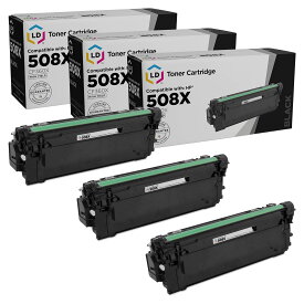 LD 互換トナーカートリッジ HP 508X CF360X 大容量互換品 ブラック 3個パック