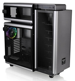 Thermaltake Level 20 E-ATX フルタワーゲーミングコンピュータPCケース Riing Plus 140mm RGBファン3個 + Lumi Plus LEDストリップ2個付き CA-1J9-00F9WN-00