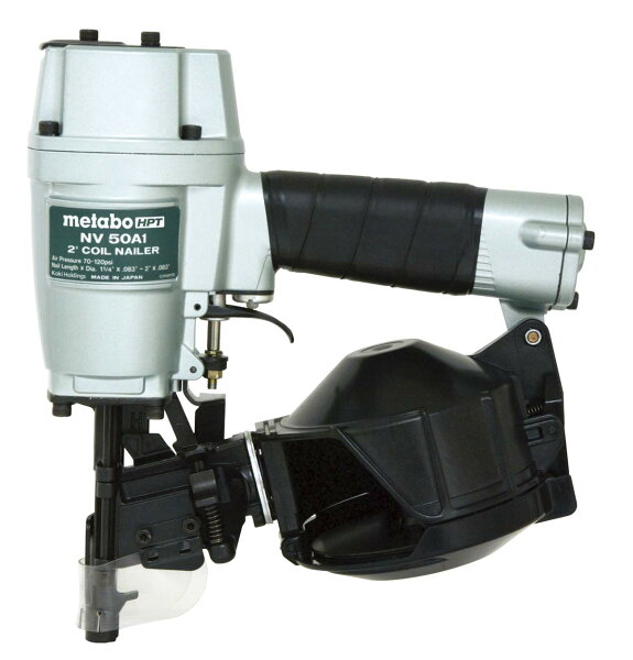 Metabo HPT ユーティリティネイラー | 1-1/4インチ - 2インチ コイルネイル | 最大400本の釘を保持 | 3/8インチ エアインレット | NV50A1