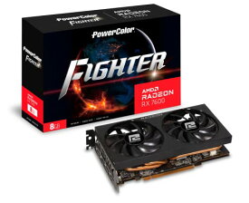 PowerColor AMD Radeon RX 7600搭載グラフィックカード 「Fighter」シリーズ・2スロットデュアルファンモデル [ RX7600 8G-F ]