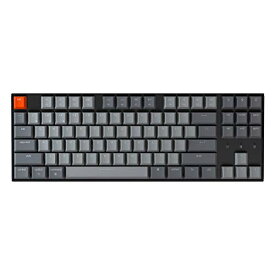 Keychron K8 ホットスワップ対応ワイヤレスBluetooth/有線USBメカニカルキーボード Gateron G Pro ブラウンスイッチ/ホワイトLEDバックライト/Nキーロールオーバー テンキーレス87キーコンピュータキーボード Mac Windows用