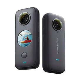 Insta360 ONE X2 通常版-インスタ360 360度全天球 アクションカメラ LCDタッチスクリーン スポーツカメラ10m防水IPX8 HDR 5.7K FlowState安定化機能 手ブレ補正 超広角パノラマ撮影 自動編集 WiFiプレビュー