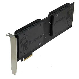Sedna - PCIe 4X - Quad 2.5インチ SATA SSD RAIDコントローラーカード (RAID 0/1/10) Marvell HyperDuoテクノロジー (内蔵電源回路、SATA電源コネクタ不要) (SSD/HDDは別売り)