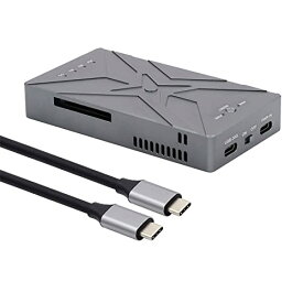 Xiwai 20Gbps デュアル NVME M.2 NGFF M-Key to USB-C Type-C Raid0 Raid1 JOBD ビッグエンクロージャー ファンRaid0ハイパーアダプター付き