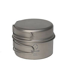 S'more(スモア) Titanium Cooker Set キャンプクッカーセット チタン クッカー 2点セット 調理器具 (S（350ml 600ml）)