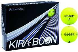 キャスコ(Kasco) ゴルフボール KIRABOON ゴルフボール 三角ターゲットマーク 1ダース 12個入り KIRABOON 三角 YE イエロー