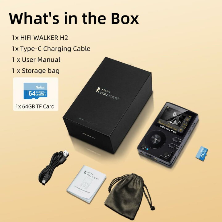 楽天市場】WALKER H2 ハイレゾ 音楽 プレイヤ Bluetooth対応 デジタル 