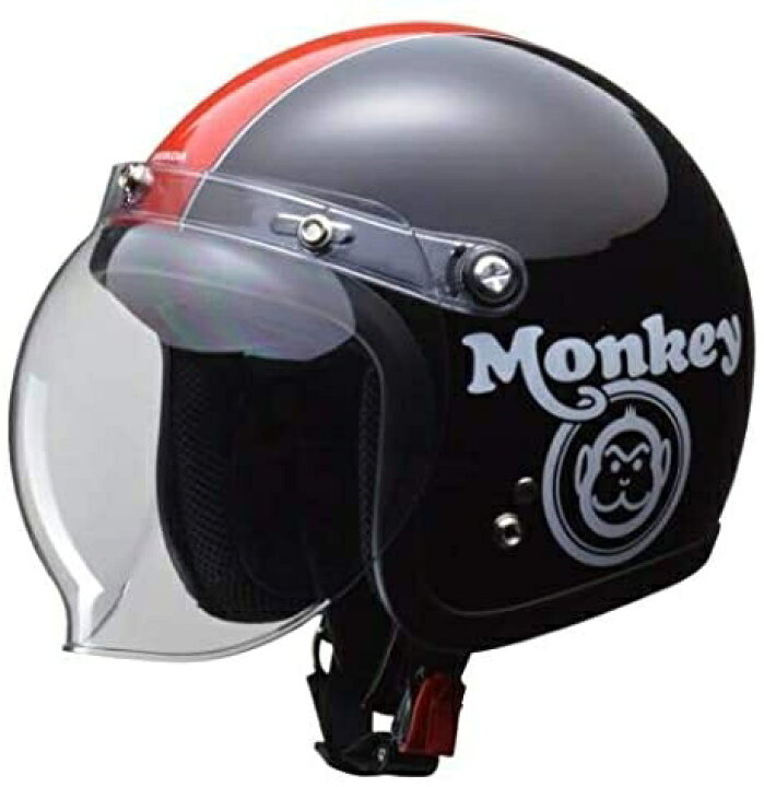 楽天市場】【HONDA】 Monkey ヘルメット ブラック×レッド Lサイズ(59 