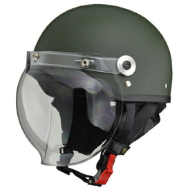 【4952652009954】【送料無料】LEAD(リード工業)CROSS CR-760 ハーフヘルメット0SS-GCCR760-A(マットグリーン) サイズ調整スポンジ付き