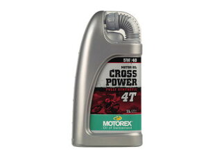 【4909449519769】【【MOTOREX(モトレックス)】 CROSS POWER 4T 【10W60】1リットル 100%化学合成油 97793 旧品番:79543【オフロード/モタード用】