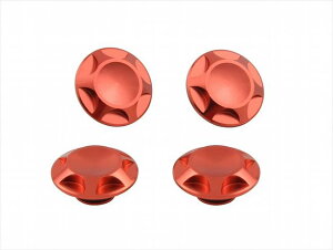 4945716118396 ポスト投函便 NASAタイプキャップボルトカバー M8用 DEEP ORANGE(4PCS) 001820-14 【POSH FAITH(ポッシュ フェイス)】