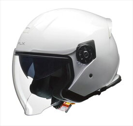 【LEAD(リード工業)】 【4952652151257】FLX ジェットヘルメット（インナーシールド付） WH L