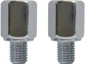 【タナックス】 【4510819200066】 CM-2 【ポスト投函便発送】NAPOLEON ミラー ネジ径変換アダプター(クロームメッキ/8mm正ネジ→10mm正ネジ)