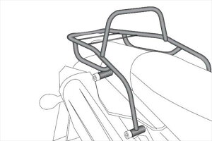 【ヘプコアンドベッカー】 【4550255355081】 6504525-0101 ヘプコ&ベッカ トップケースキャリア リアラック ブラック XT660R/X 07