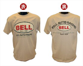 【モトグラフィックス】 【4580041200158】 MT-BELL-BEIGE-L Tシャツ SAND-BEIGE ＃L Bell Auto Racing