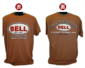 【モトグラフィックス】 【4580041200219】 MT-BELL-BROWN-L Tシャツ AUTO-BROWN ＃L Bell Auto Racing