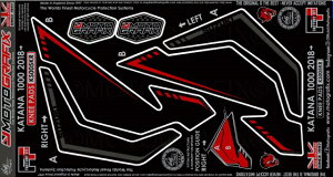 【モトグラフィックス】 【4580041244145】 MT-KS005KR ボディパッド KNEE KATANA 18-21