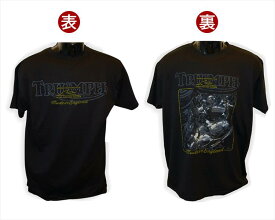 【モトグラフィックス】 【4580041200516】 MT-BONNEVILLE-XXL Tシャツ BLK ＃XXL Triumph Bonneville T120R Iconic Engine Design