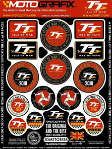 �y���g�O���t�B�b�N�X�z �y4580041223553�z MT-IOMTTOBS18 3D GEL BADGE KIT 16PCS Isle Of Man TT Races2018